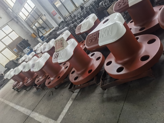Marine Dock Bollard Customized Cast Steel Untuk Mooring Kepala Tee