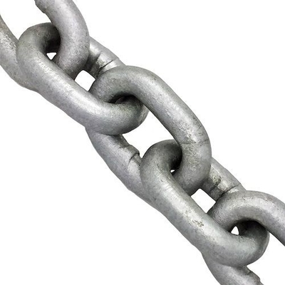High Strength Hot Dip Galvanized Mooring Chain untuk Industri Kelautan / Offshore
