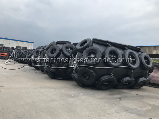 Natural Rubber Marine Inflatable Fender Anti Explosion Untuk Pabrik Kapal