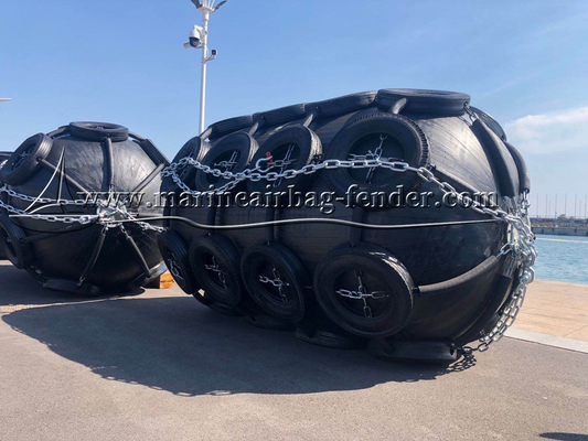 1.5m X 3m Inflatable Karet Berhenti Fender Pelabuhan Fender Untuk Kapal Dan Kapal Perahu