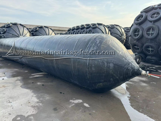 Ketebalan Disesuaikan Kapal Peluncuran Karet Airbag 0,3m - 2,0m Diameter