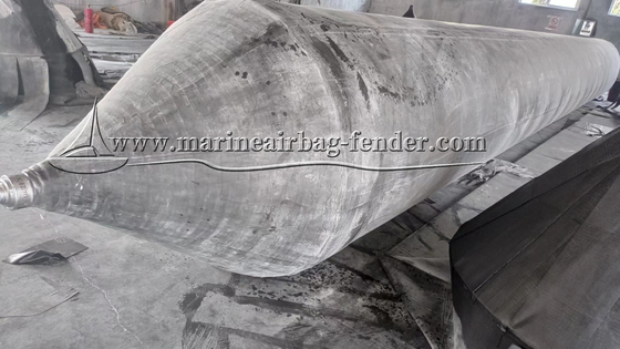 Ketebalan Disesuaikan Kapal Peluncuran Karet Airbag 0,3m - 2,0m Diameter