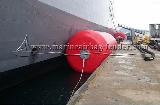 Cylindrical EVA Foam Filled Fender Polyurethane Coated Marine Foam Fender