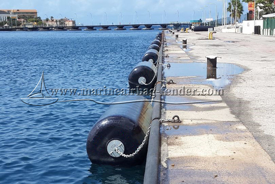 Cylindrical EVA Foam Filled Fender Polyurethane Coated Marine Foam Fender