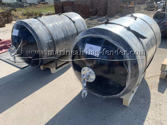 Cylindrical EVA Foam Filled Fender Polyurethane Coated Marine Foam Fender