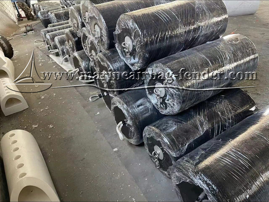 Fender Penuh Bubuk Laut Eva Polyurée Cetak Buay Untuk Docking Wharf