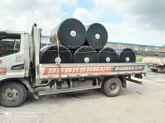 Offshore Buoy EVA Foam Ball Fender PU Coating Skin Kapal Berlabuh
