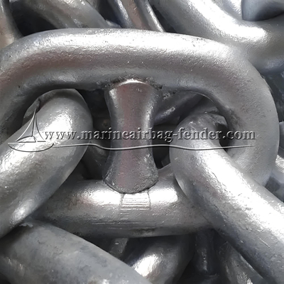 Galvanized Heavy Duty Mooring Chain Jenis batang baja karbon