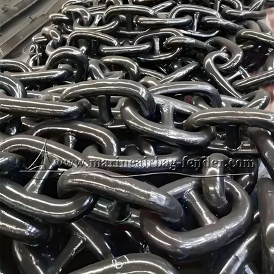 Galvanized Heavy Duty Mooring Chain Jenis batang baja karbon