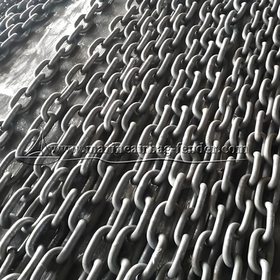 Galvanized Heavy Duty Mooring Chain Jenis batang baja karbon