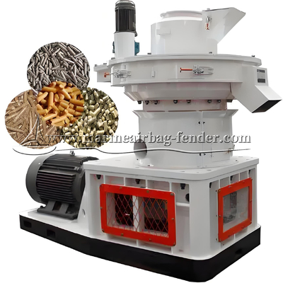 Pneumatic Flat Die Pellet Machine Dengan Heavy Duty Reducer / Sistem Lubrication Otomatis