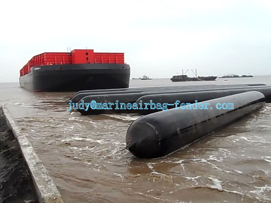 ISO14409 Standar Airbag Angkat Perahu Airbag Peluncuran Kapal Untuk Operasi Lapangan Kapal
